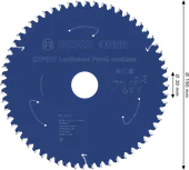 Lame de scie circulaire sans fil Bosch EXPERT pour panneaux stratifiés, diamètre 190 mm.