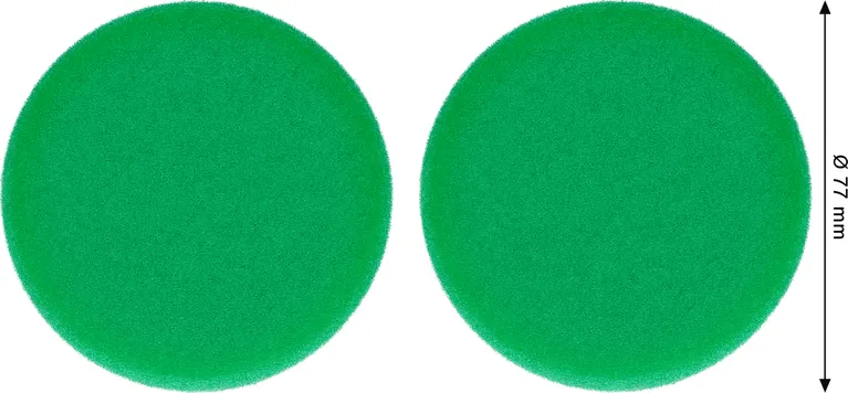 Éponge de polissage Bosch coupe 77 mm, 2 pièces.