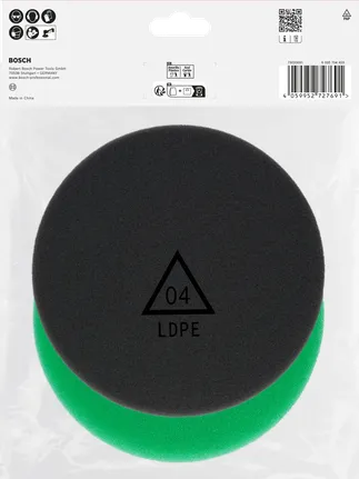 Ensemble d'éponges de polissage Bosch 125 mm 2 pièces.