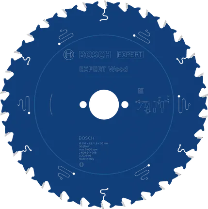 Lame de scie circulaire Bosch EXPERT pour bois, 210 mm, pour la coupe.