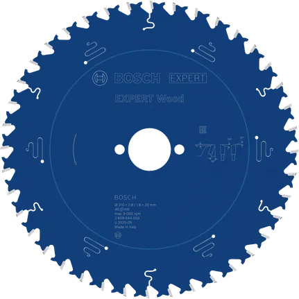 Lame de scie circulaire Bosch EXPERT pour bois 210 mm T40.