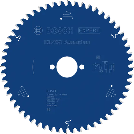 Lame de scie circulaire Bosch EXPERT Aluminium, 190 mm.