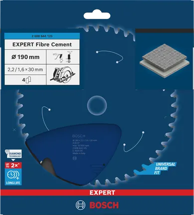 Lame de scie circulaire Bosch EXPERT Fibre Cement 190×2,2/1,6×30 mm.