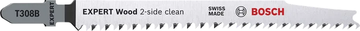 Lame de scie sauteuse Bosch EXPERT Wood 2 faces clean T308B.