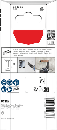 Lame de coupe multi-matériaux Bosch AIZ 20 AB 20×30 mm 5 pièces.