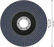 Disque à lamelles Bosch X451 125 mm G120 avec alésage de 22,23 mm.
