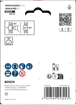Scie cloche à bois et cloison sèche Bosch avec fraise 68 mm.