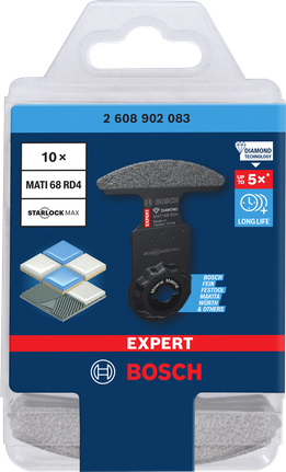 Lame d'angle diamantée Bosch EXPERT MATI 68 RD4, paquet de 10.