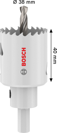 Scie cloche multi-matériaux Bosch 38 x 40 mm.