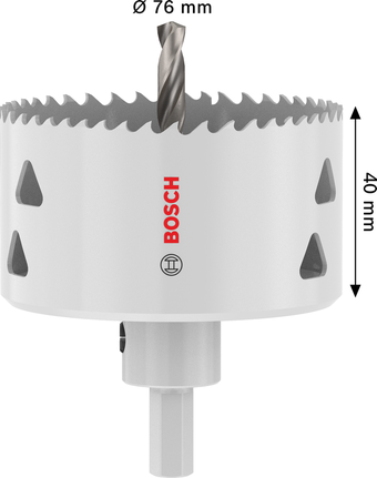Scie cloche arborescente multi-matériaux Bosch 76 x 40 mm.
