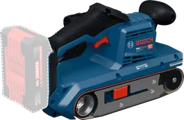 Ponceuse à bande Bosch GBS18V-75 avec emplacement pour batterie 18V.