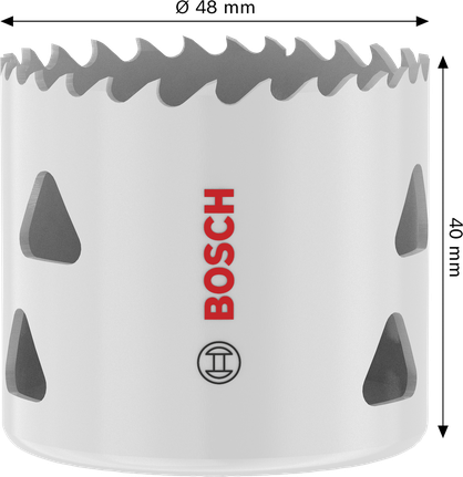 Scie cloche filetée multi-matériaux Bosch 48 x 40 mm.
