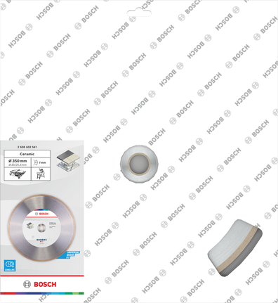 Disque de coupe céramique Bosch 350 mm pour carrelage.