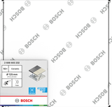 Disque de coupe céramique Bosch 125 mm pour la pose de carrelage.