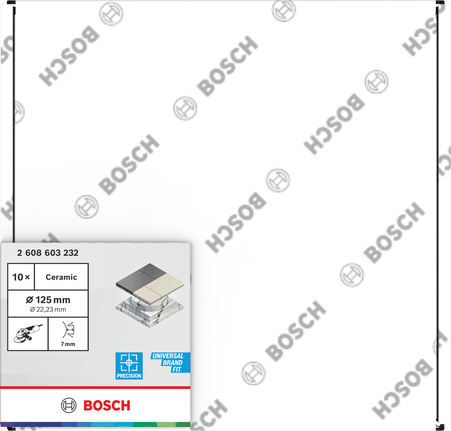 Disque de coupe céramique Bosch 125 mm pour la pose de carrelage.