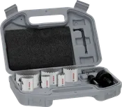 Ensemble de scies cloches filetées multi-matériaux Bosch avec six scies dans un coffret.