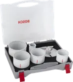 Jeu de scies cloches Bosch pour briques et carrelages tendres, en coffret.
