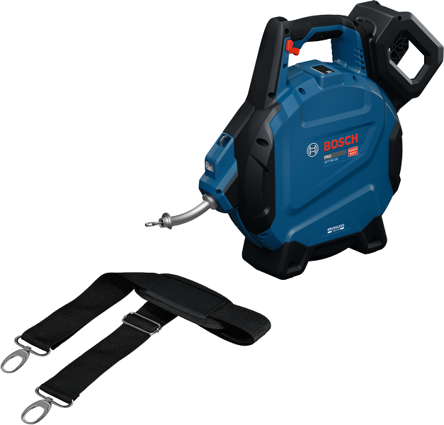Pompe à air sans fil Bosch GFT18V-30 avec sangle de transport.