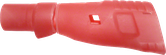 Accessoire de protection rouge Bosch pour la sécurité des outils.