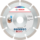 Disque de coupe diamant multi-matériaux Bosch 125 mm pour divers matériaux.