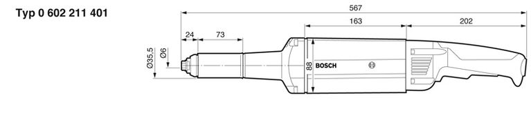 Schéma de la meuleuse droite.
