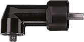 Adaptateur de perceuse à angle droit Bosch pour espaces restreints.