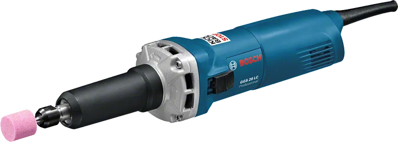 Meuleuse droite Bosch GGS 28 LC avec tête de meulage.
