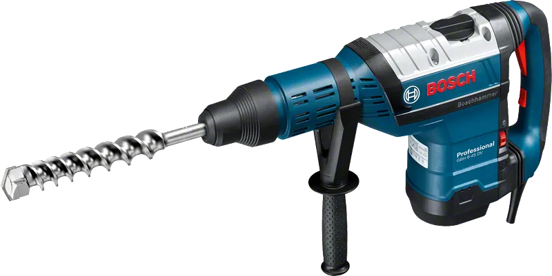 Perceuse à percussion Bosch GBH 8-45 DV avec poignée latérale.