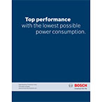 Un document Bosch avec le texte sur la performance et la consommation d'énergie.