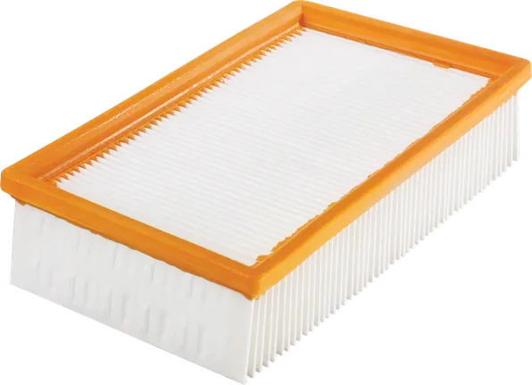 Bosch rectangular pleated flat filter for dust extraction.