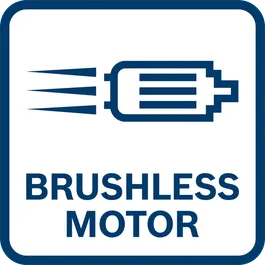 Longer motor life - more runtime - more power thanks to brushless motor