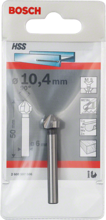 Bosch 10,4 mm HSS countersink bit.