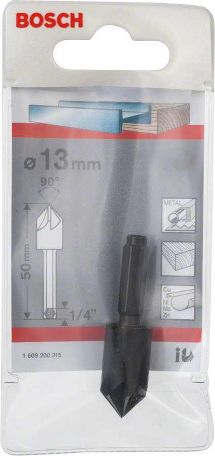 Bosch 13mm countersink bit for metal and wood.
