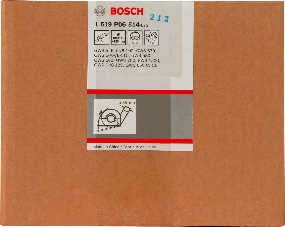 Bosch cutting guide with dust extraction outlet.