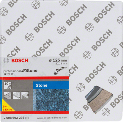 Bosch 125mm stone cutting disc set for grinders.