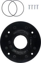 Bosch round base plate with mounting screws and rings.