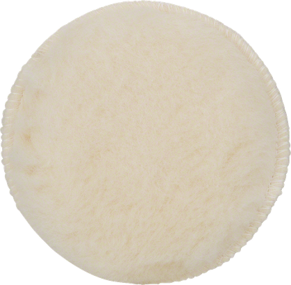 Bosch polishing pad with soft wool surface.