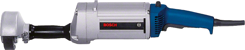 Bosch angle grinder with side handle.