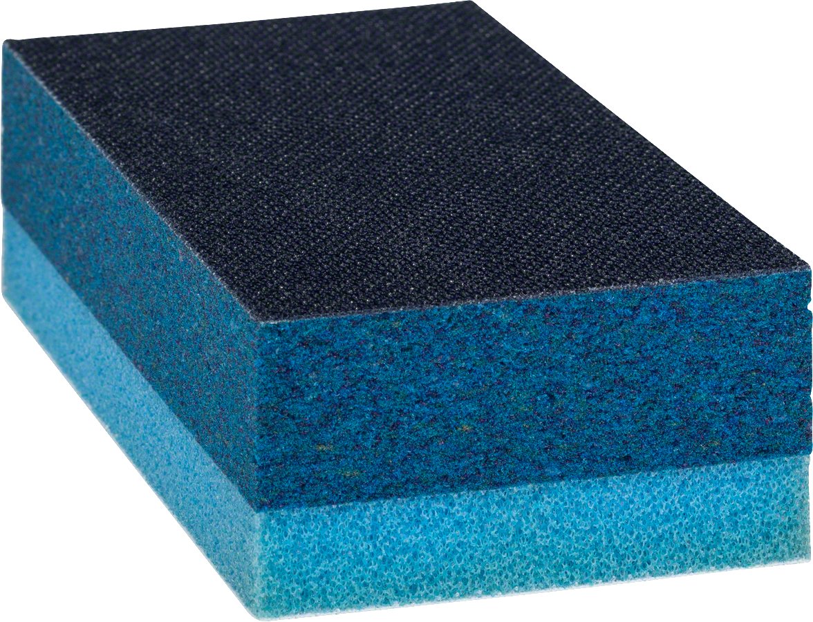 Bosch sanding sponge Pro Universal for fine sanding.