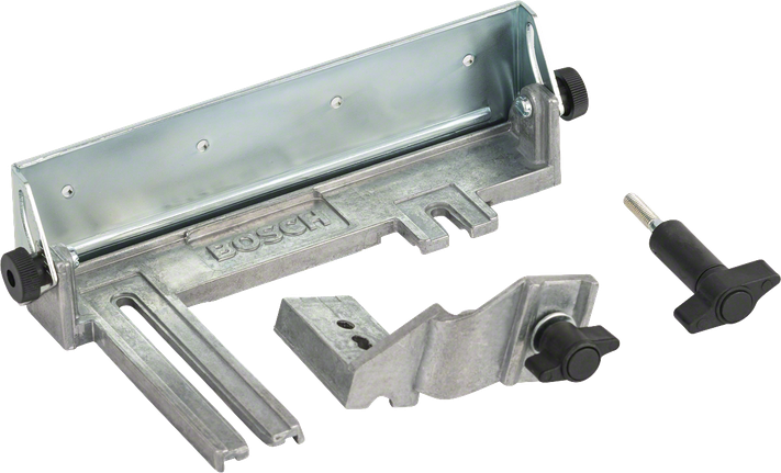 Bosch parallel and angle guide for precise cutting.