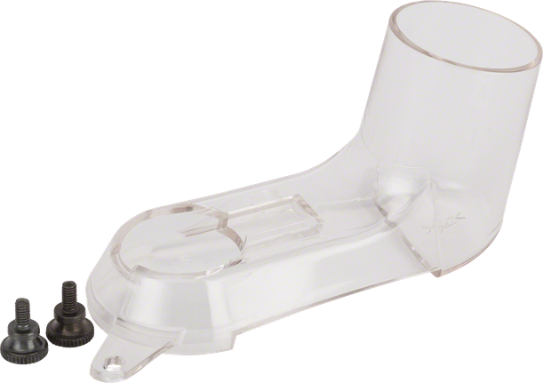 Bosch dust extraction adapter with mounting screws.