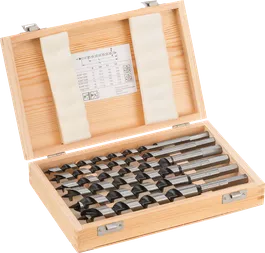 Spur Auger Bit Set, Hex Shank, 6-piece