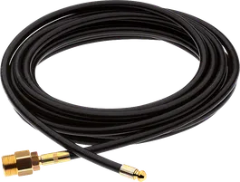 Bosch pipe drain hose with brass connectors.