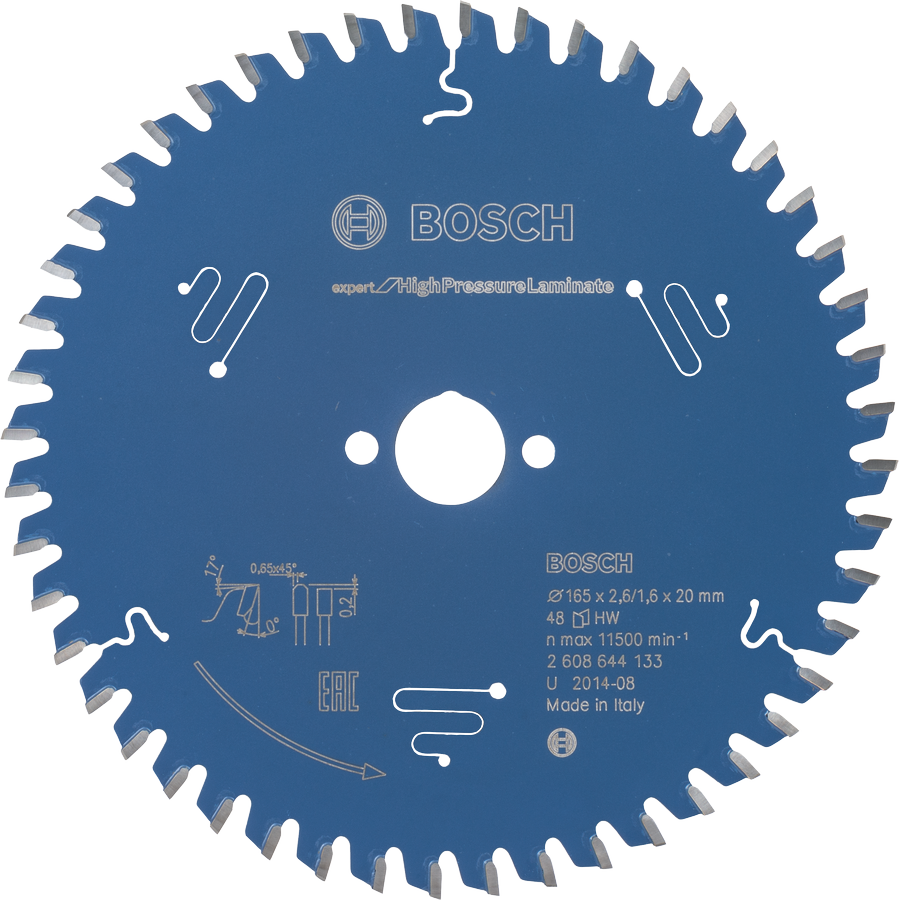 Bosch circular saw blade Expert for High Pressure Laminate.
