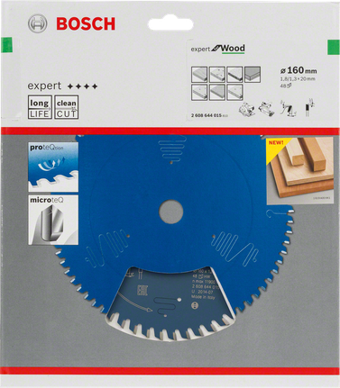 Bosch Expert for Wood 160 mm circular saw blade.