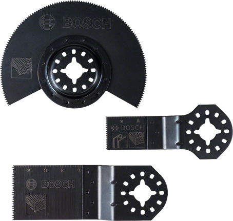 Bosch multi tool blade set for wood and metal cutting.