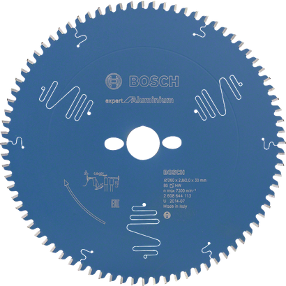 Bosch Expert for Aluminium circular saw blade, 80 teeth.
