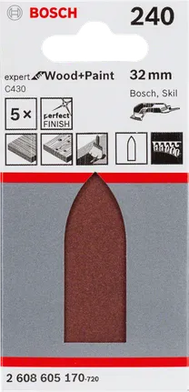 Bosch C430 sanding sheet 32 mm 5-pack.