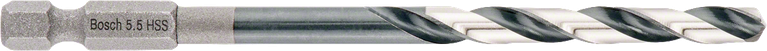 Bosch HSS hex-shank twist drill bit 5.5mm.