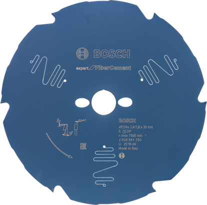Bosch FiberCement saw blade 254x30mm 6 teeth.